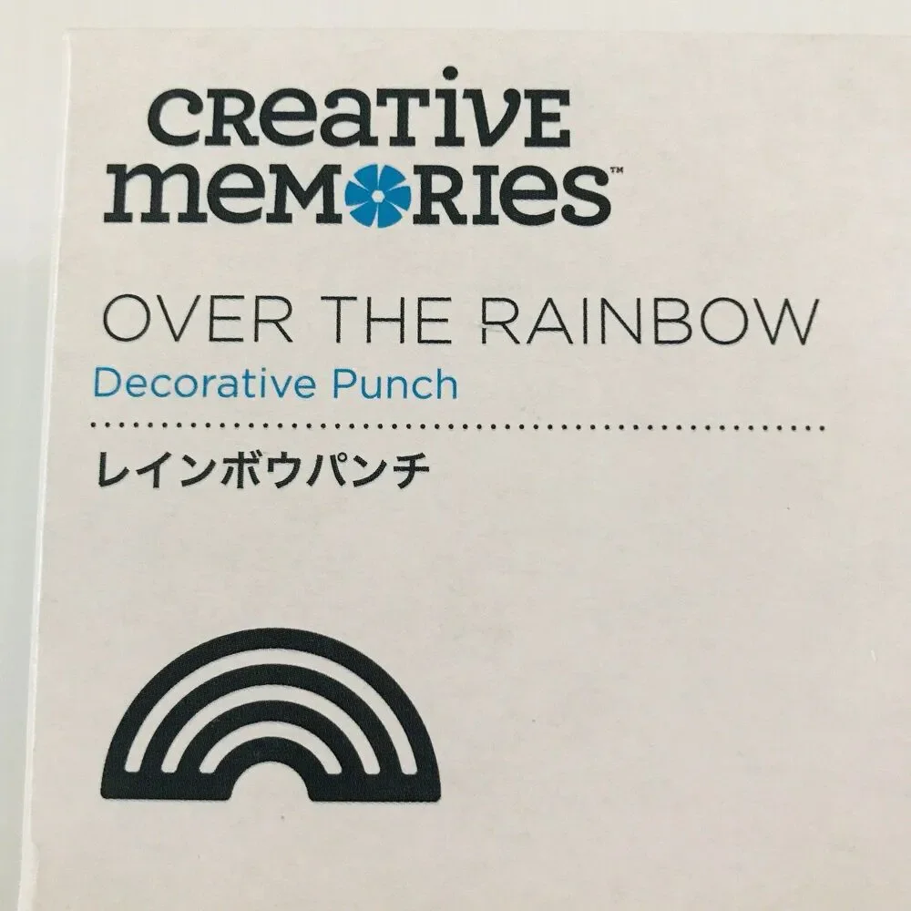 Creative Memories Over the Rainbow Decorative Punch LIMITED EDITION New With Box